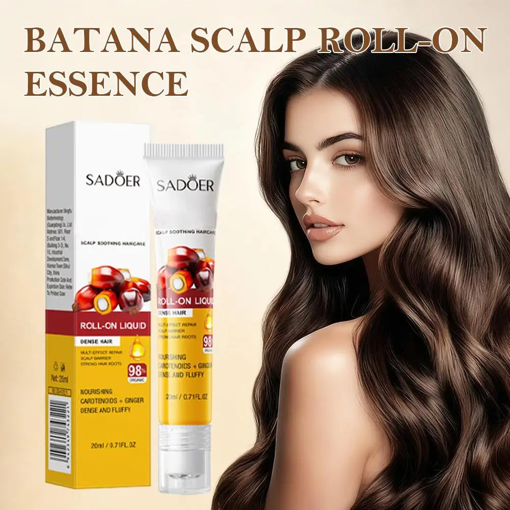 Batana Hair Roller Oil – Hair Loss, Postpartum & Scalp Relief Hair Growth Serum Oasis Select