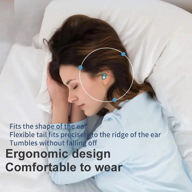 1 Pair Soft Silicone Earplugs - Noise Canceling, Waterproof, Comfortable Fit, for Sleep, Swimming, Creating a Silent Environment Oasis Select
