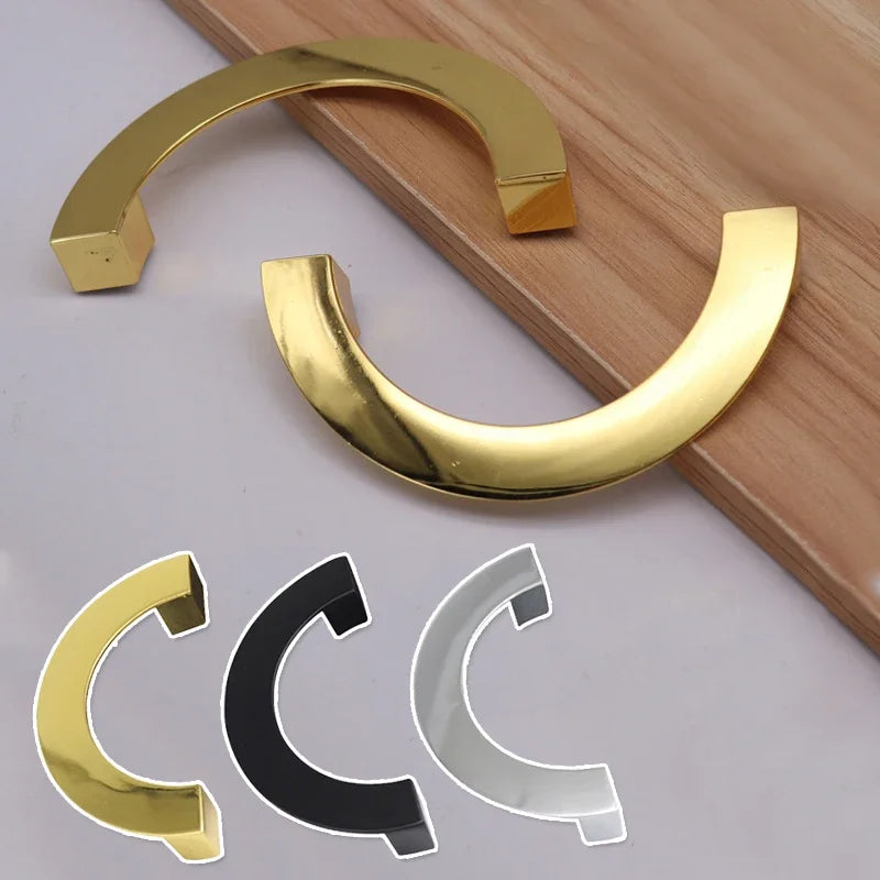 European Modern Minimalist Semi-Circular Knob Zinc Alloy Cabinet Drawer Shoe Door Pull Furniture Handle Oasis Select