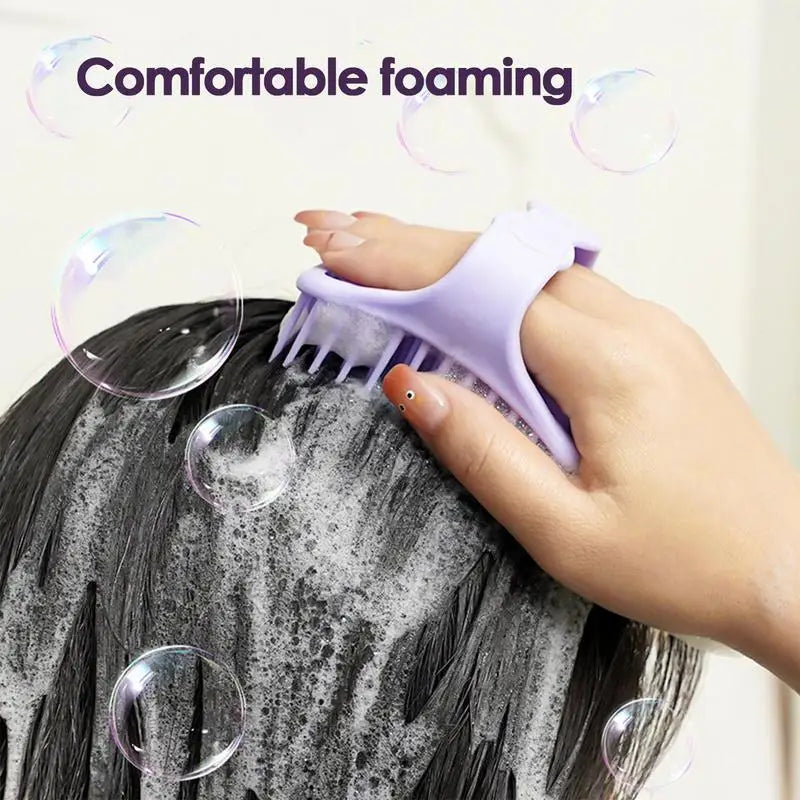 Hollow Out Hair Brush Hollow Hair Scrubber Shampoo Brush Scalp Scrub Massager Gentle Bath Cleaning Comb Bathroom Care Scrubber Oasis Select