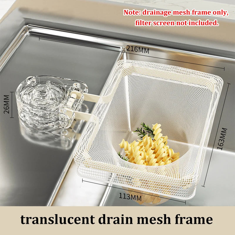 Kitchen Sink Drain Net Rack – Suction Cup Waste Filter
