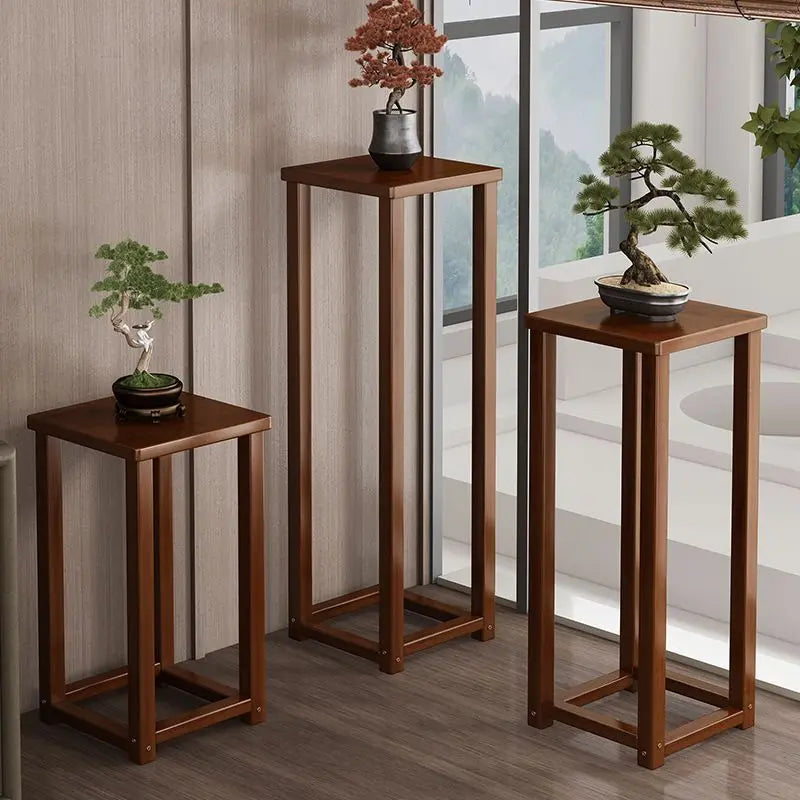 Flower stand Shelf Living room decorative ornament Flower table Solid wood multi-layer flower pot shelf Oasis Select