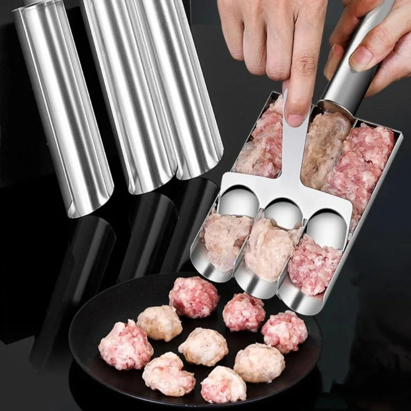 Manual Non Stick Meatball Maker Tool Easy Release Kitchen Scoop for Making Perfect Fish Beef Pork Balls Home Cooking Gadget Oasis Select