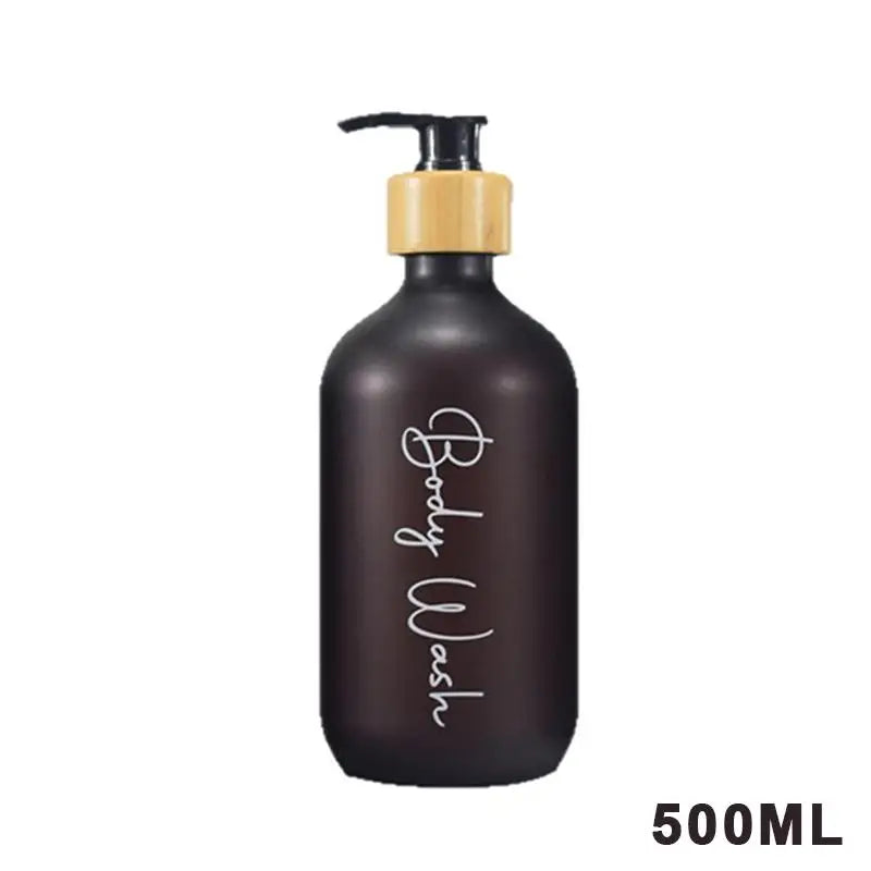 ✔Plastic Soap Dispenser Set Countertop Lotion Bottle Bathroom Refillable Empty Bottle For Shampoo Body Wash Hair Conditioner Oasis Select Body wash