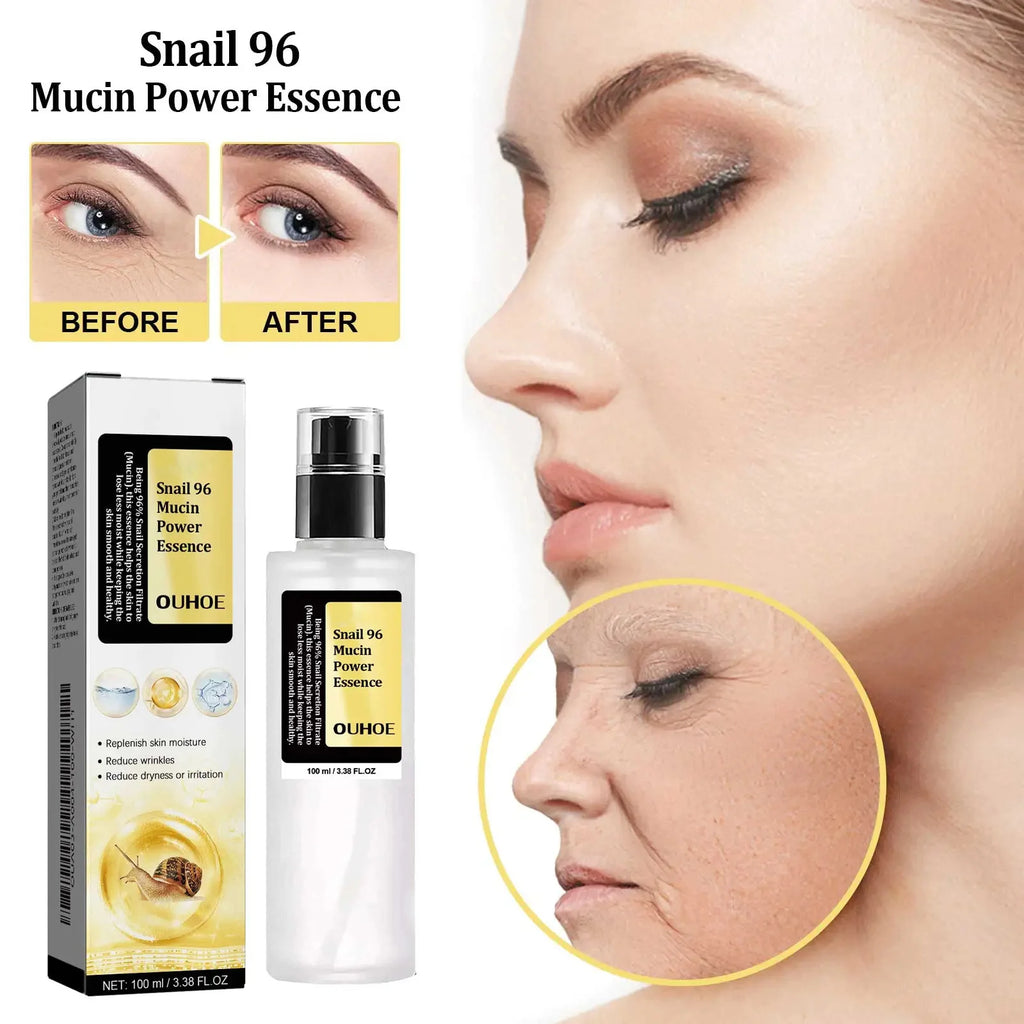 Snail Mucin Peptide Essence,Hyaluronic Acid Skin Repair Serum,Lightens Wrinkles And Dark Spots,Face Moisturizing and Hydrating Oasis Select