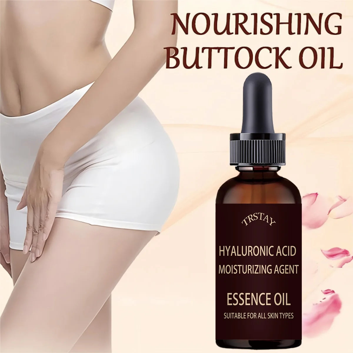 5ML/15ML/30ML/50ML/Rich Buttock Enhancement Massage Essential Oil Hip Lift Up Butt Firm Skin Enlargement Full Buttocks Care Plan Oasis Select