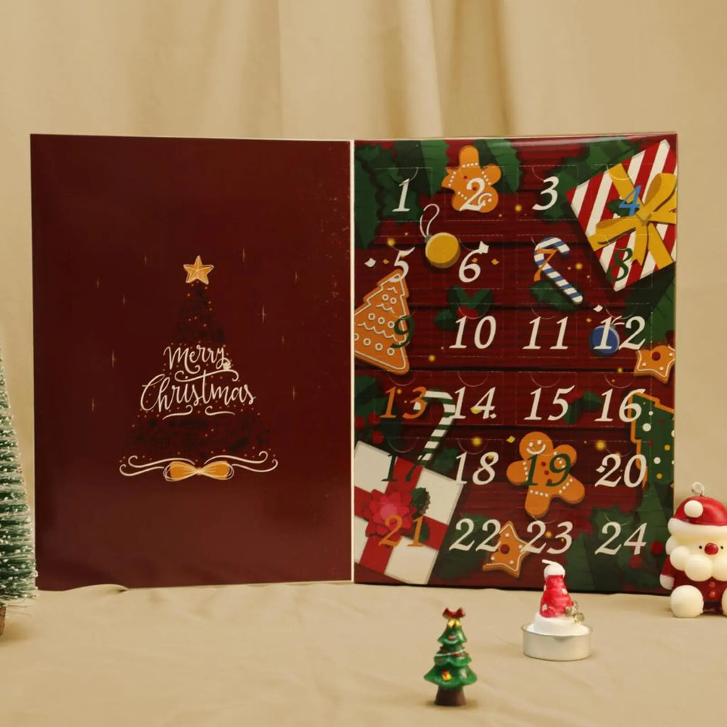 Christmas Advent Filling Box Fillable 24 Days Empty Kids Christmas Countdown Calendar for Birthdays Valentine's Day Children Men Oasis Select