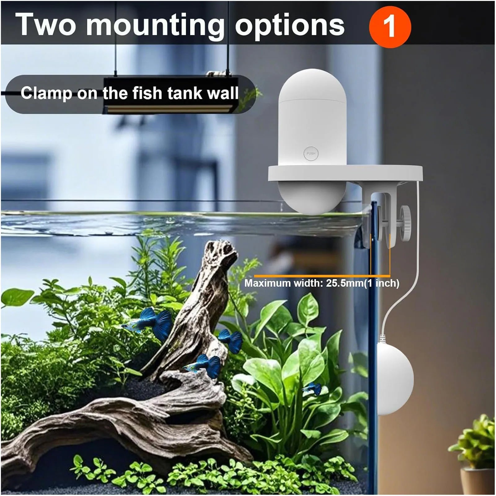Automatic Fish Feeder 230ml Large Capacity 2.4G 5G WiFi Automatic Fish Food Dispenser with App Control Timer 2.5K Camera Oasis Select