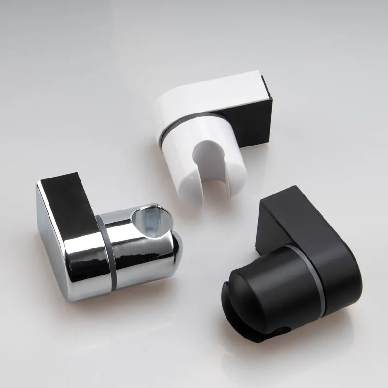 Universal Hand Shower Head Holder Adjustable Full Plating Shower Rail Head Holder Bathroom Bracket Stable Rotation Oasis Select