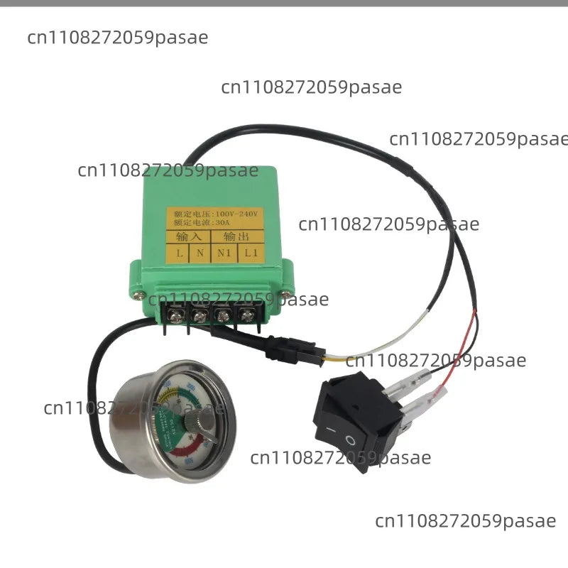 30MPA High Pressure Bike Pump with Gauge 40MPA Valve Inflator Preset Pressure Luminous Display Oasis Select set