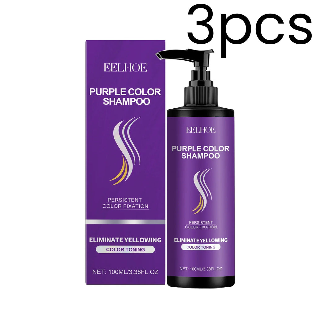 EELHOE Purple Toning Shampoo – Color Care & Moisture 100ml Purple Toning Shampoo Oasis Select 3pcs