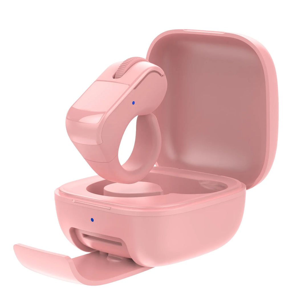 Ring Controller for Rokid AI Smart Glasses Wireless Photo Shutter Page Music Control ABS Black White 3.6x3.2x1.8CM Oasis Select Pink