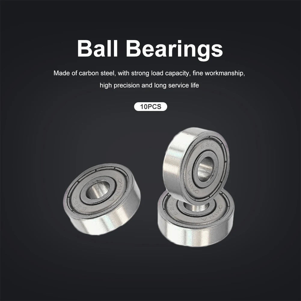 10-Pack Flange Ball Bearings 626ZZ 625ZZ for 3D Printers & More Flange Ball Bearings Oasis Select United States