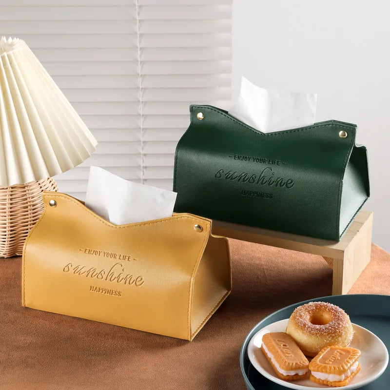 Nordic Light Luxury Tissue Box For Home Living Room, Internet Famous Car Drawer, Simple And High-end Creative Napkin Storage Box Oasis Select
