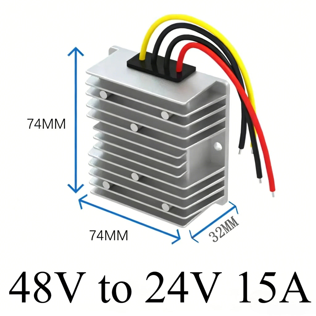 48 Volt to 24 Volt 48V to 24V 1A-40A Switching Power Converter Step Down DC to DC Transformer Buck Regulator Truck Voltage Oasis Select 48V to 24V 15A 48V 24V