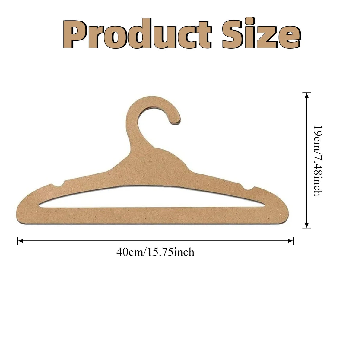 10/20 PCS Disposable Cardboard Hangers Outdoor Travel Camping Clothes Hangers for Garment Stores Pop-Up Events Oasis Select