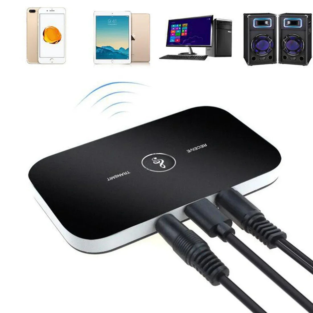 Bluetooth 5.0 Audio Receiver Transmitter 300Mah Battery 3.5mm AUX Jack Stereo Music Wireless Adapters For TV Car PC Headphone Oasis Select