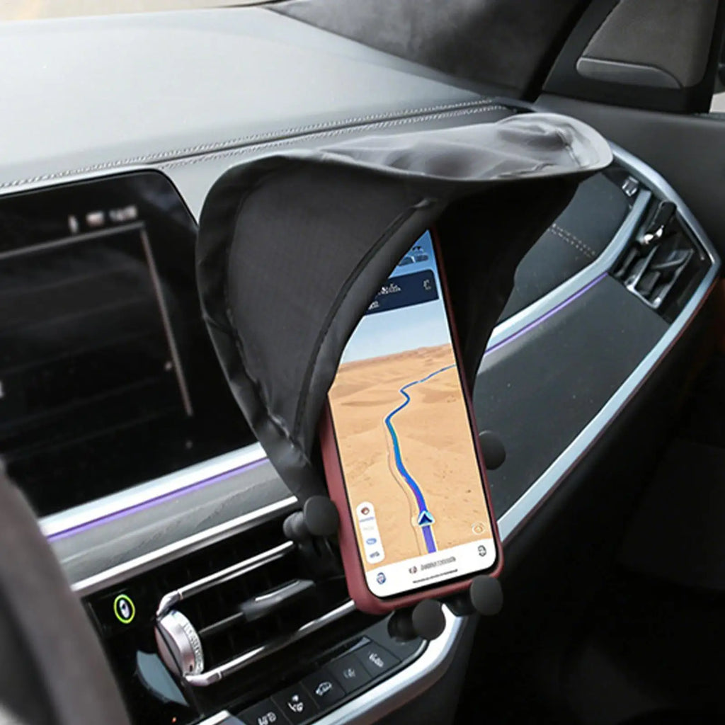 Car Phone Sunshield Smartphone Center Console Navigation Anti-Glare Cover Phone Shade for Car Phone Shade for Car Suv Mpv Rv Oasis Select