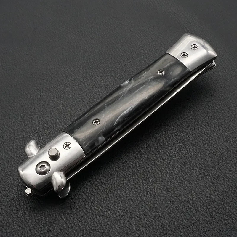 1pcs Stainless Steel Foldable Automatic Combs Knife Brushes Hair Trimmer Comb Brush Accessories Butterfly Mens Pocket Knife Comb Oasis Select
