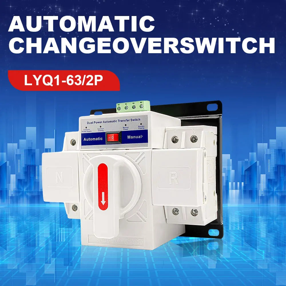 AC230V 2P 63A Micro-Type Updated Version Circuit Breaker Dual Power Automatic Auto Transfer Switch Safe And Reliable Oasis Select Default Title