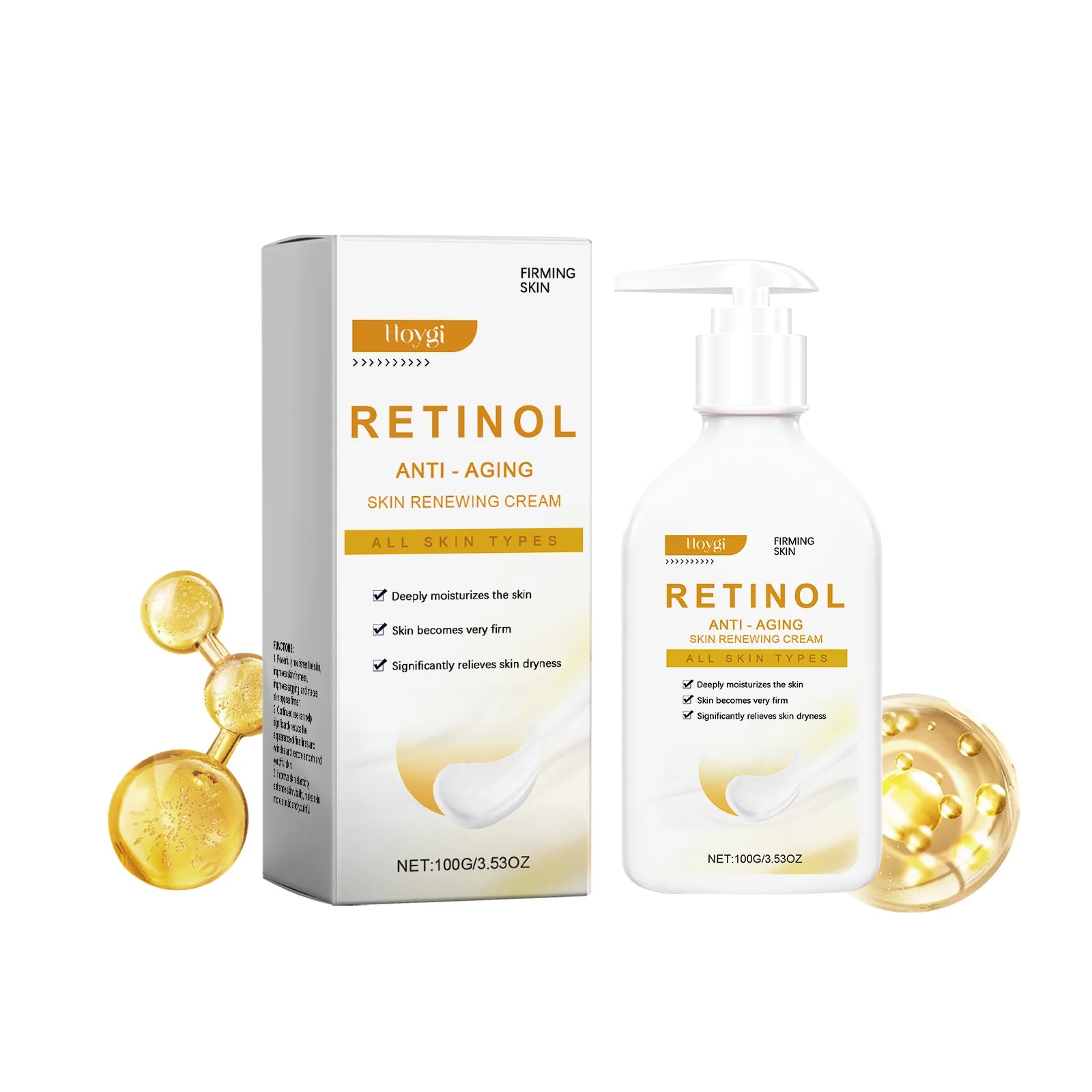 Hoygi Retinol Firming Cream – Anti-Aging & Skin Tightening Retinol Firming Cream Oasis Select 1Pcs