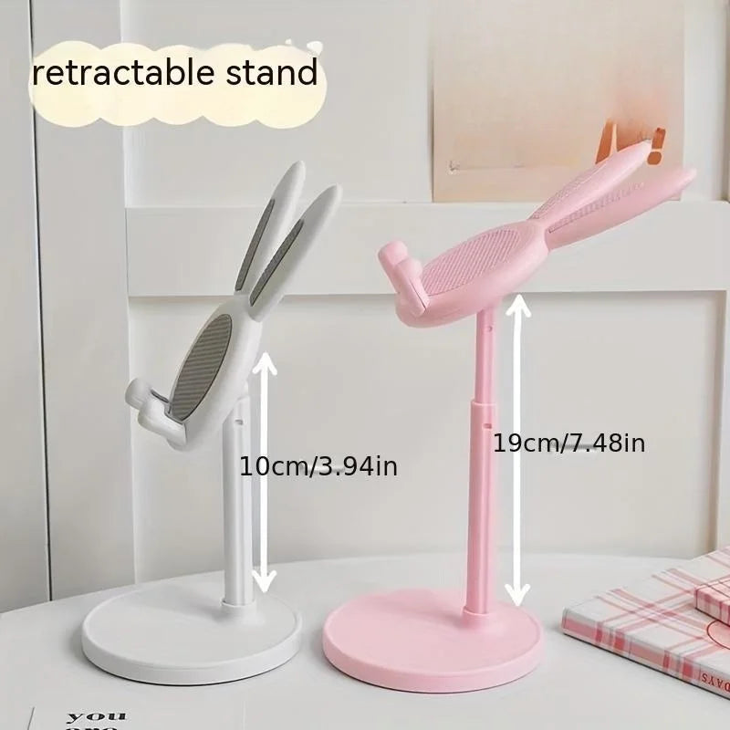 Cute Rabbit Mobile Phone Stand Desktop Can Be Lifted And Adjusted Desktop Lazy Person Selfie Watch Video Music Support Bracket Oasis Select