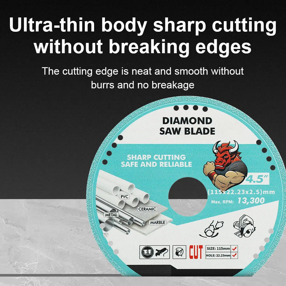 JUSTINLAU Diamond Stainless Steel Multifunctional Cutting Disc tile Marble Jade Ceramic Saw Blade Sharp No Chipping Oasis Select