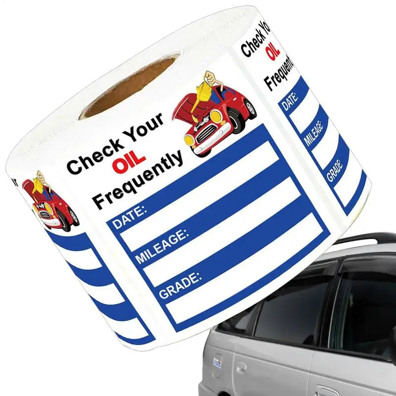 Car Oil Change Reminder Sticker 150 Sheets Oil Change Decals Stickers for auto Easy-Peel Window Decoration Windscreen Decals Oasis Select