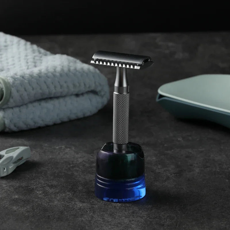 YAQI 14mm Ocean Resin Safety Razor Holder Stand – Portable