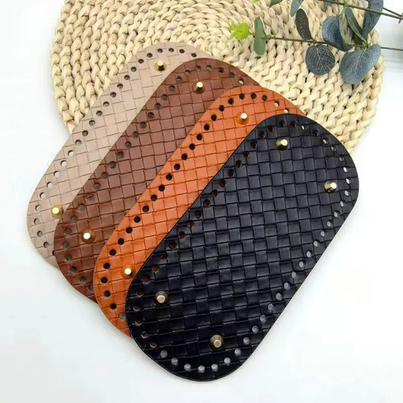 PU Leather Bag Base 22x10cm | DIY Crochet Purse Bottom DIY Bag Base Oasis Select
