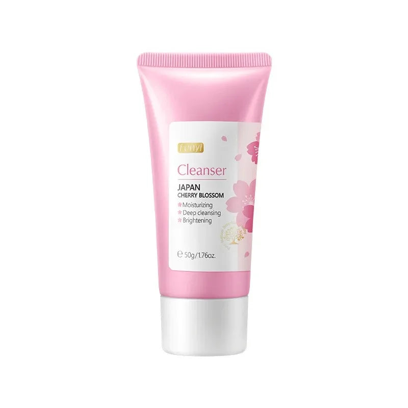 Vitamin C Facial Cleanser Skin Deep Cleansing Moisturizing Blackhead Removal skincare Face Wash Foam Face Cleanser Skin Care Oasis Select Sakura