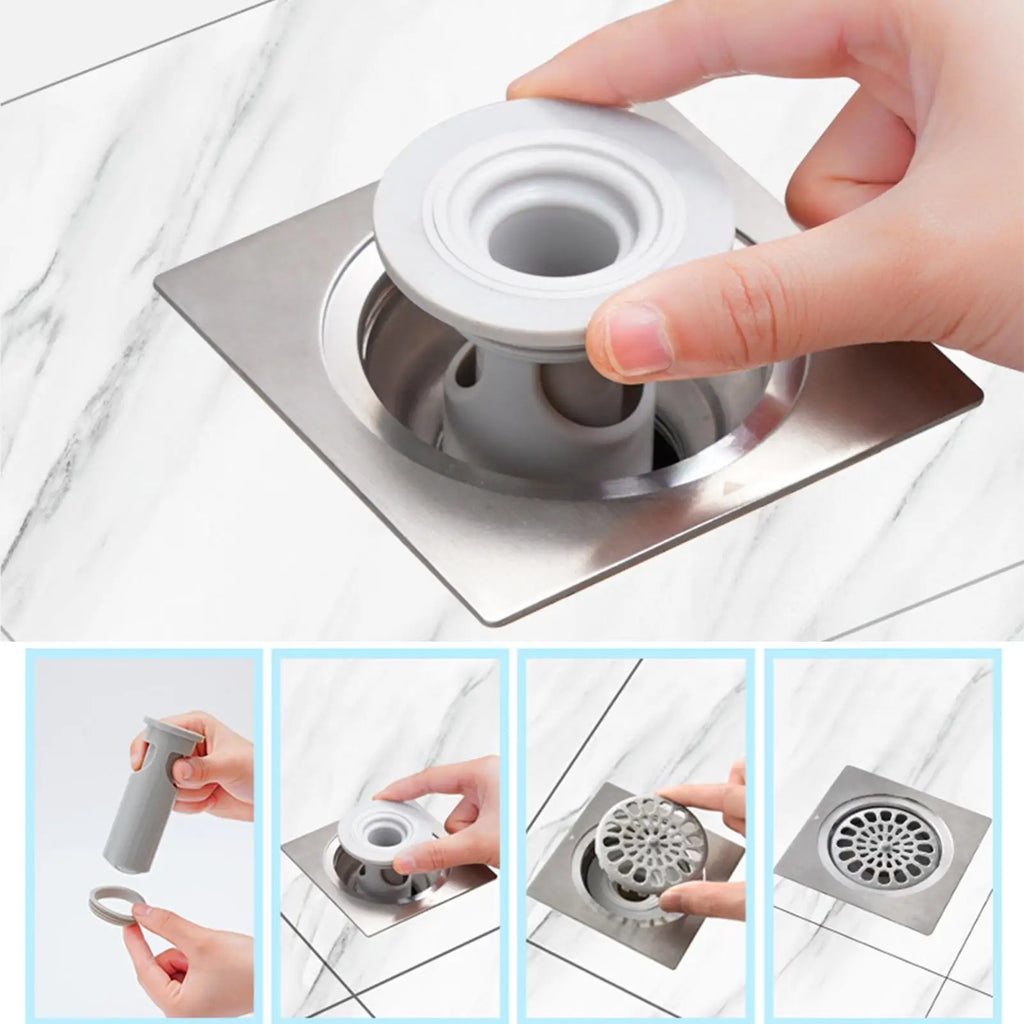 Shower Drain Plug Odor-Blocking Mini Bottle Trap Design AntiOdor Plugs for Bathroom for Home Dorm Apartment Bathtubs Bathrooms Oasis Select