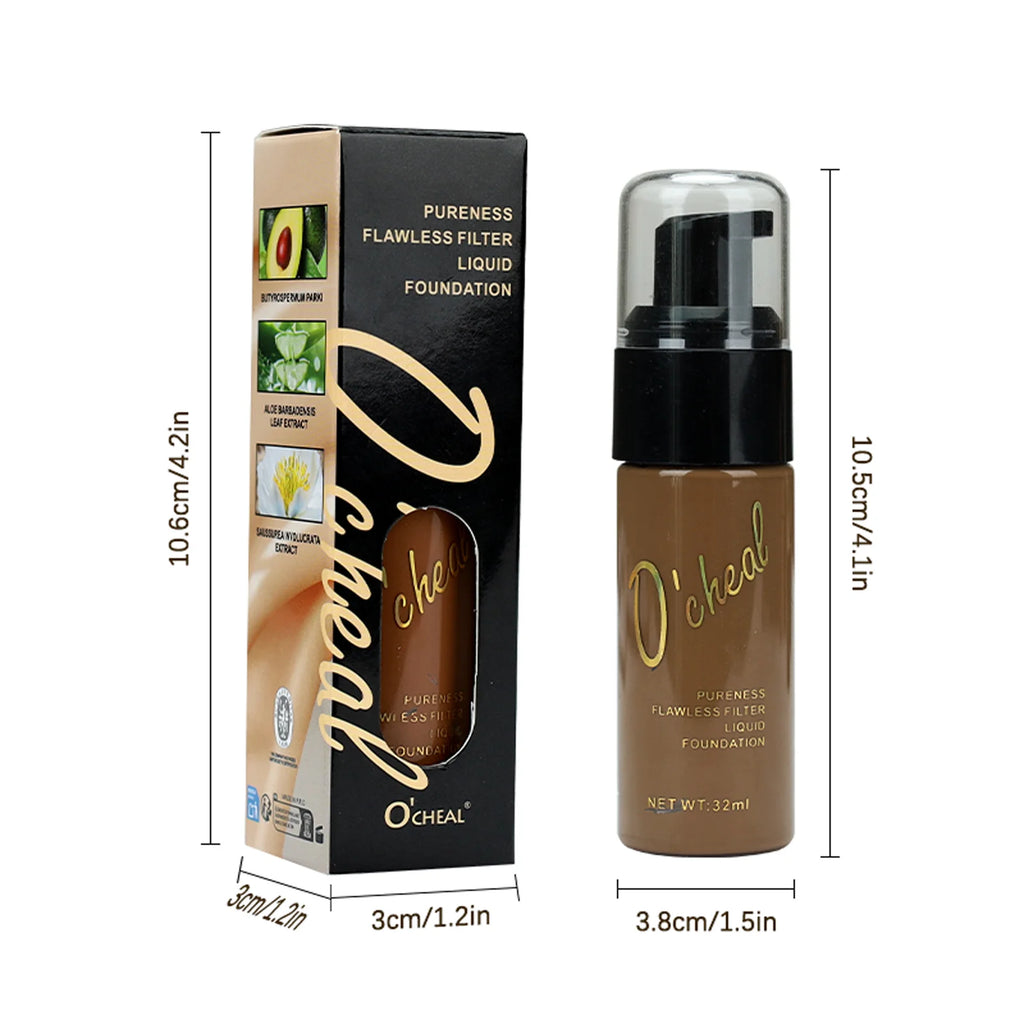 O'cheal Liquid Foundation Cream Oil-Control Matte BB Cream Concealer High Coverage Brighten Skin Waterproof Facial Cosmetics Oasis Select
