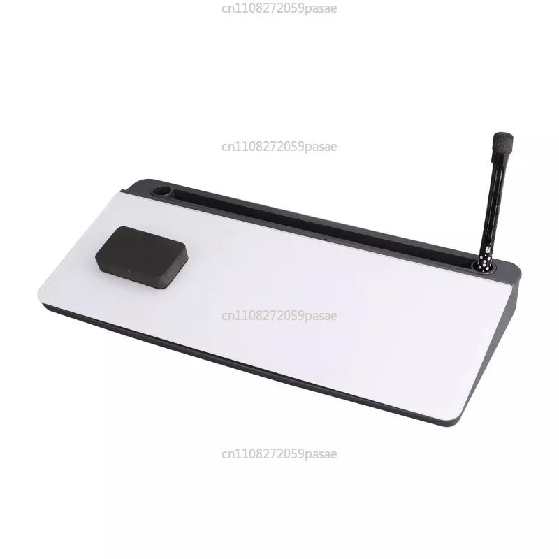 Glass Desktop Whiteboard – Light Gray Writing & Message Board