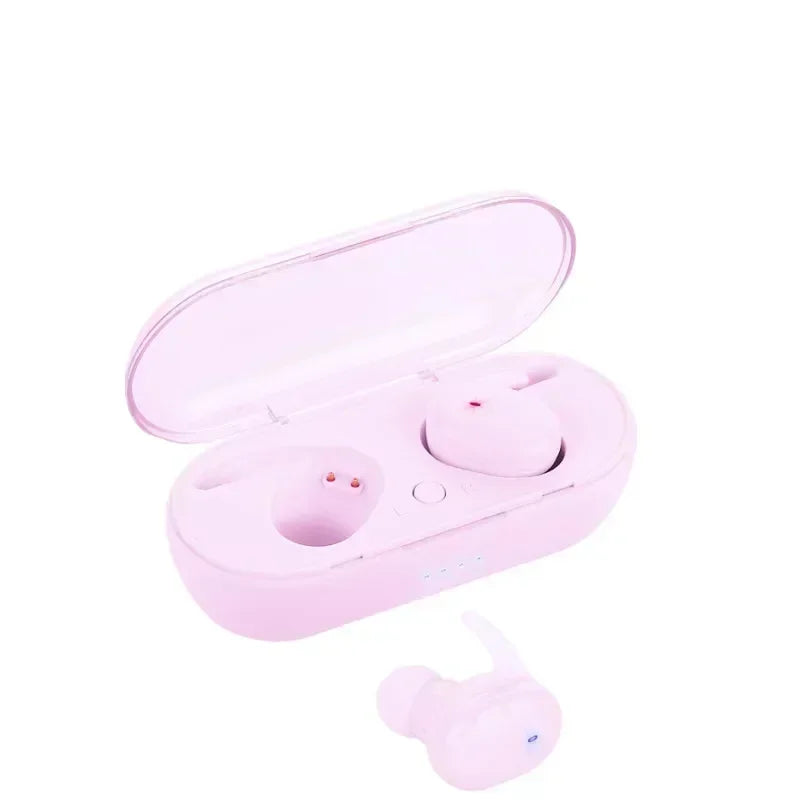 TWS Bluetooth Earphones 5.0 Wireless Stereo Earbuds In-ear Noise Reduction Waterproof Headphones With Charging Case Oasis Select Pink
