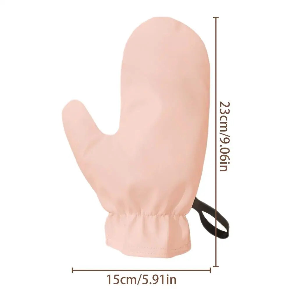 1PC Body Lotion Glove Self-Tanning Mitt Reusable Prevents Sticky Hands Applicator Quick Dry Flocking Glove Makeup Applicator Oasis Select Pink