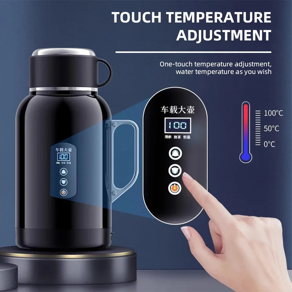 Car Mounted Kettle 2025 New 12V24V Universal Heating And Insulation Integrated Car Essential Stainless Steel 304 Electric Kettle Oasis Select