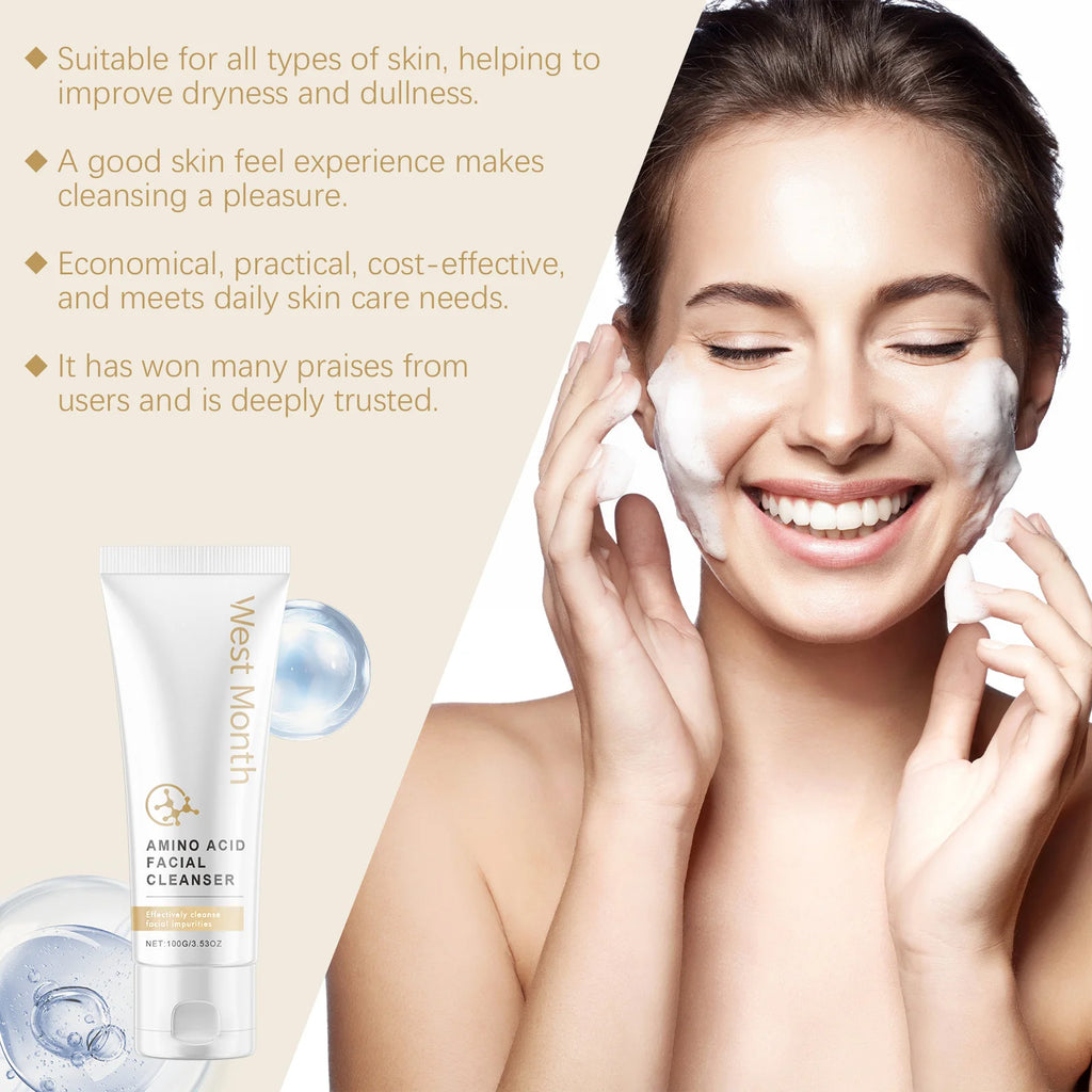 Amino Acid Facial Cleanser – Pore Purifying & Oil Control 100g Amino Acid Cleanser Oasis Select
