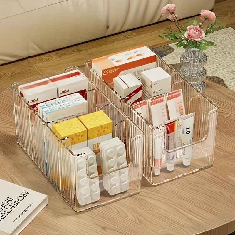 Medicine Storage Box With Dividers For Countertop Closet Office Home Emergency Supplies Holder Container Fridge Desk Oasis Select