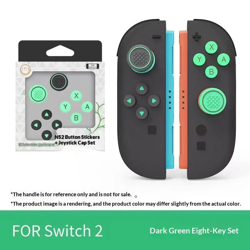 SXH Thumb Button Caps For Switch 2 Joysticks Controller Colorful Silicone Cap For Switch 2 Handle Accessories Oasis Select A2