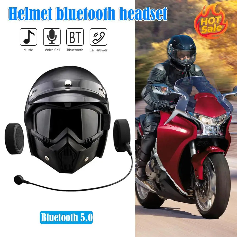 Wireless Headset Waterproof Handsfree Earphones BT17 Bluetooth-compatible 5.0+EDR for Motorcycle Intercom Oasis Select