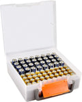 Battery Organizer Case – Holds 72 AA & AAA Batteries