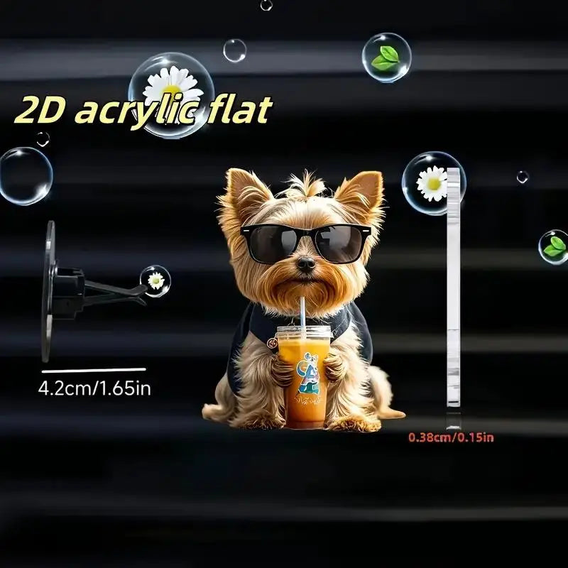 Acrylic Car Vent Clip Aromatherapy Air Freshener Holder 2D Decorative Clip For Car AC Vents Oasis Select A10