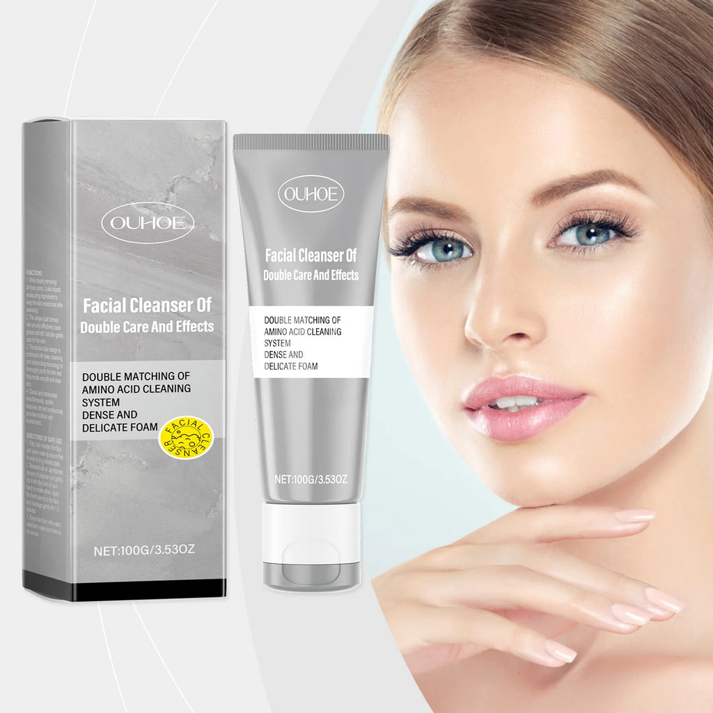 OUHOE 100g Double Cleansing Moisturizing Cleanser Gently Cleanses the Facial Skin and Refreshes the Moisturizing Cleanser Oasis Select