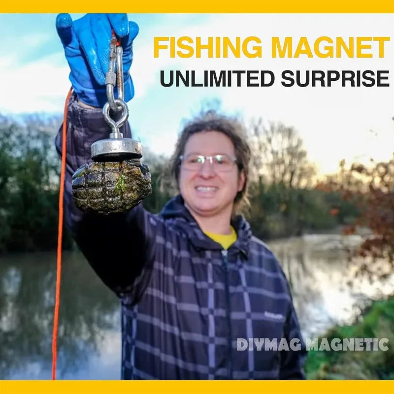 Super Strong Neodymium Fishing Magnet – Rare Earth Treasure Hunt