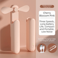 Compact Body Retractable Handheld Fan USB Charging Flexible Design Mini Handheld Fan Lightweight Quiet Operation Portable Fan Oasis Select Pink