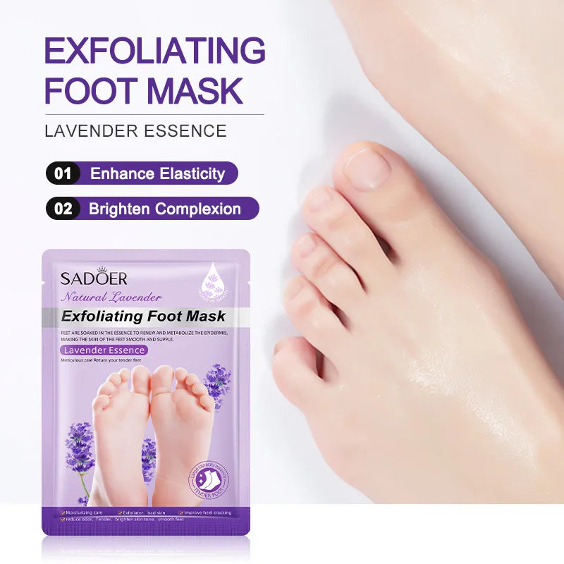 SADOER Foot Peel Mask – Exfoliating Socks for Smooth Feet Foot Peel Mask Oasis Select