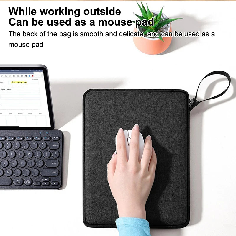Travel-friendly Tablet Pouch and Handbag Case for 9-13 inch Devices; Suitable for iPad Air and Xiaomi Oasis Select