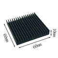 New Sale 1pcs 60*60*10mm Black Aluminum Radiator Motherboard Chip Heatsink Oasis Select One Size