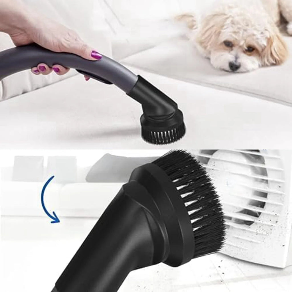2026-WISH Vacuum Cleaner Brush, Pack Of 8 35 Mm Dust Brushes, Vacuum Cleaner Furniture Brushes, Suitable For Most Brand Oasis Select Black